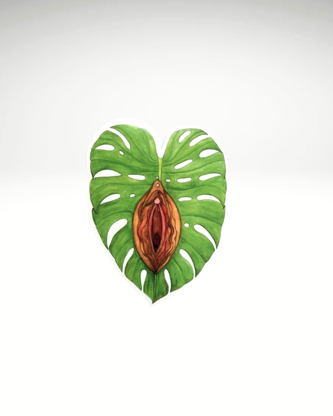 Monstera Vulva | Sticker