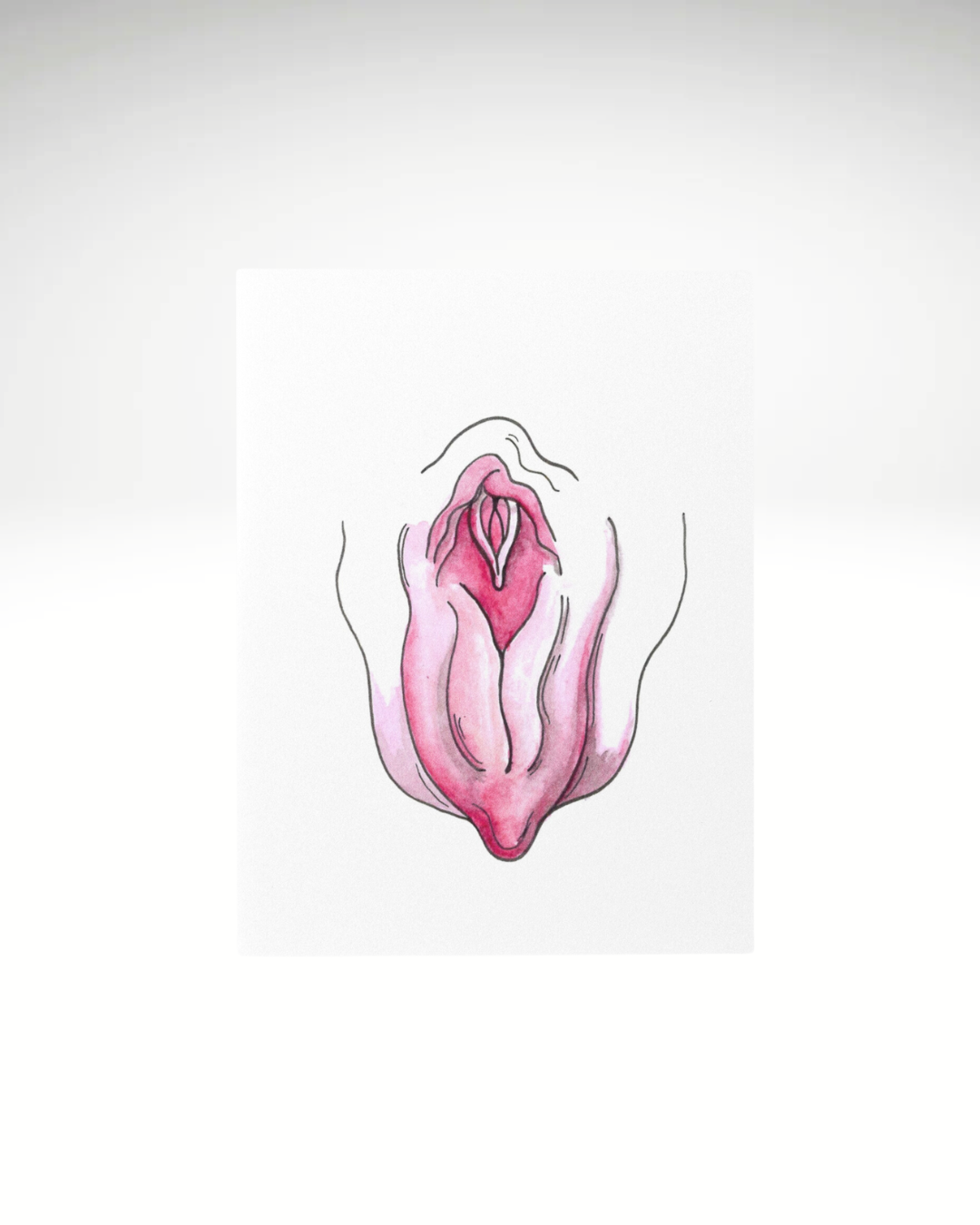 Pinke Vulva | Postkarte