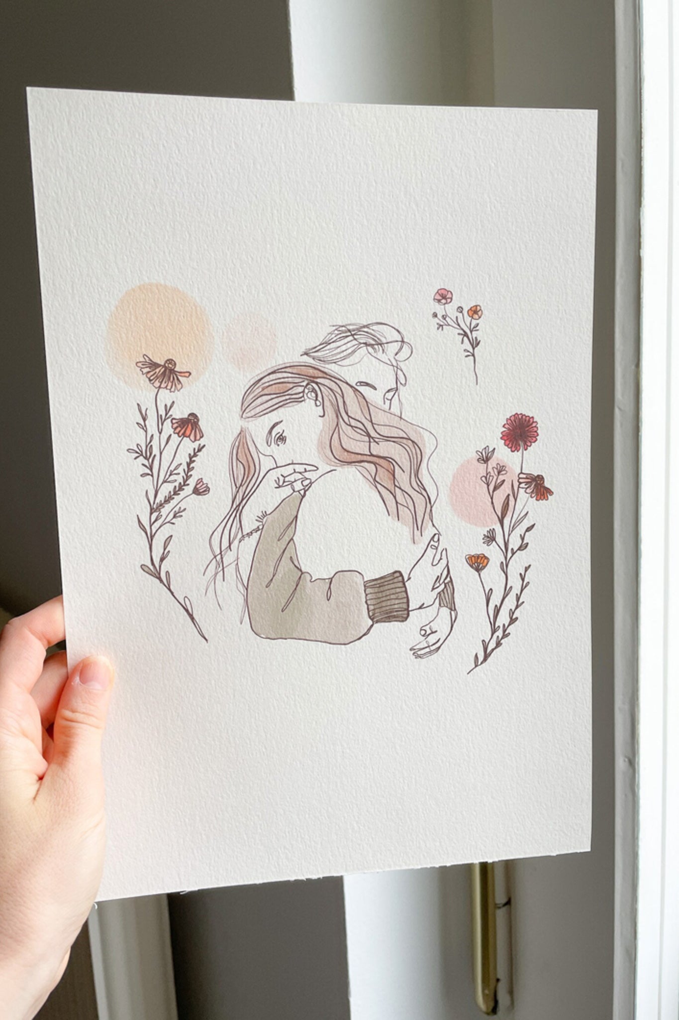 Umarmende Frauen | Print