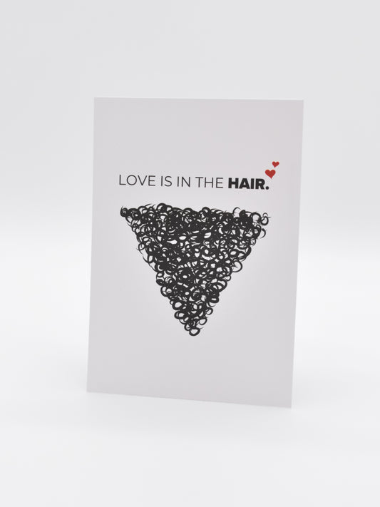 Love is in the hair | Postkarte - Empovver