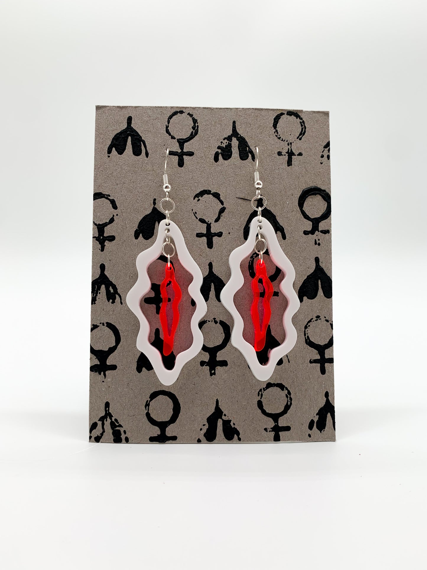 Vulva | Zweifärbige Ohrringe - Empovver