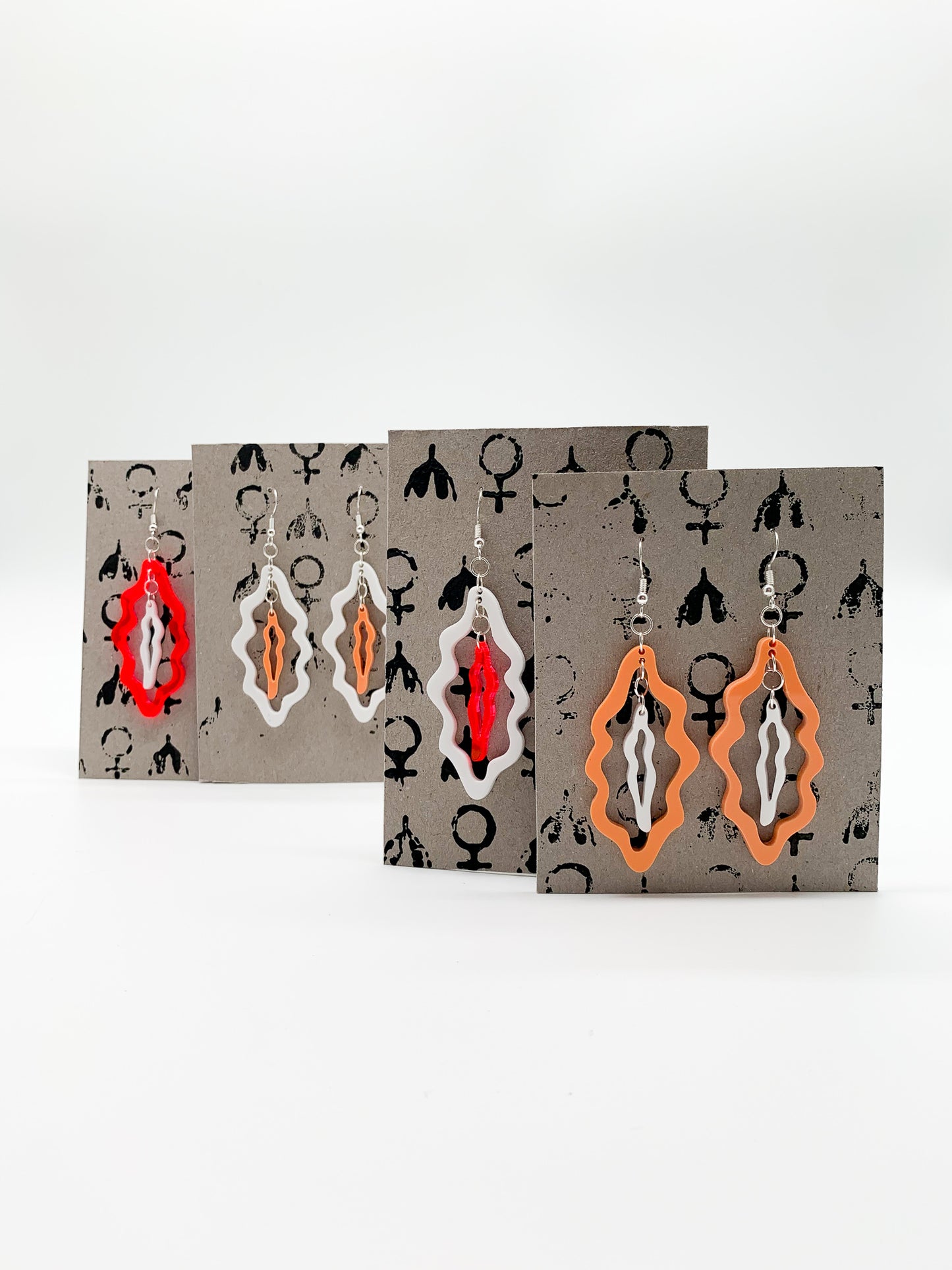 Vulva | Zweifärbige Ohrringe - Empovver
