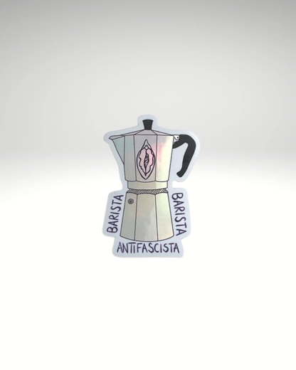 Barista | Holografischer Sticker - Empovver