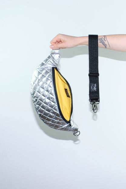 Honeycomb Silver + Strap | Hipbag