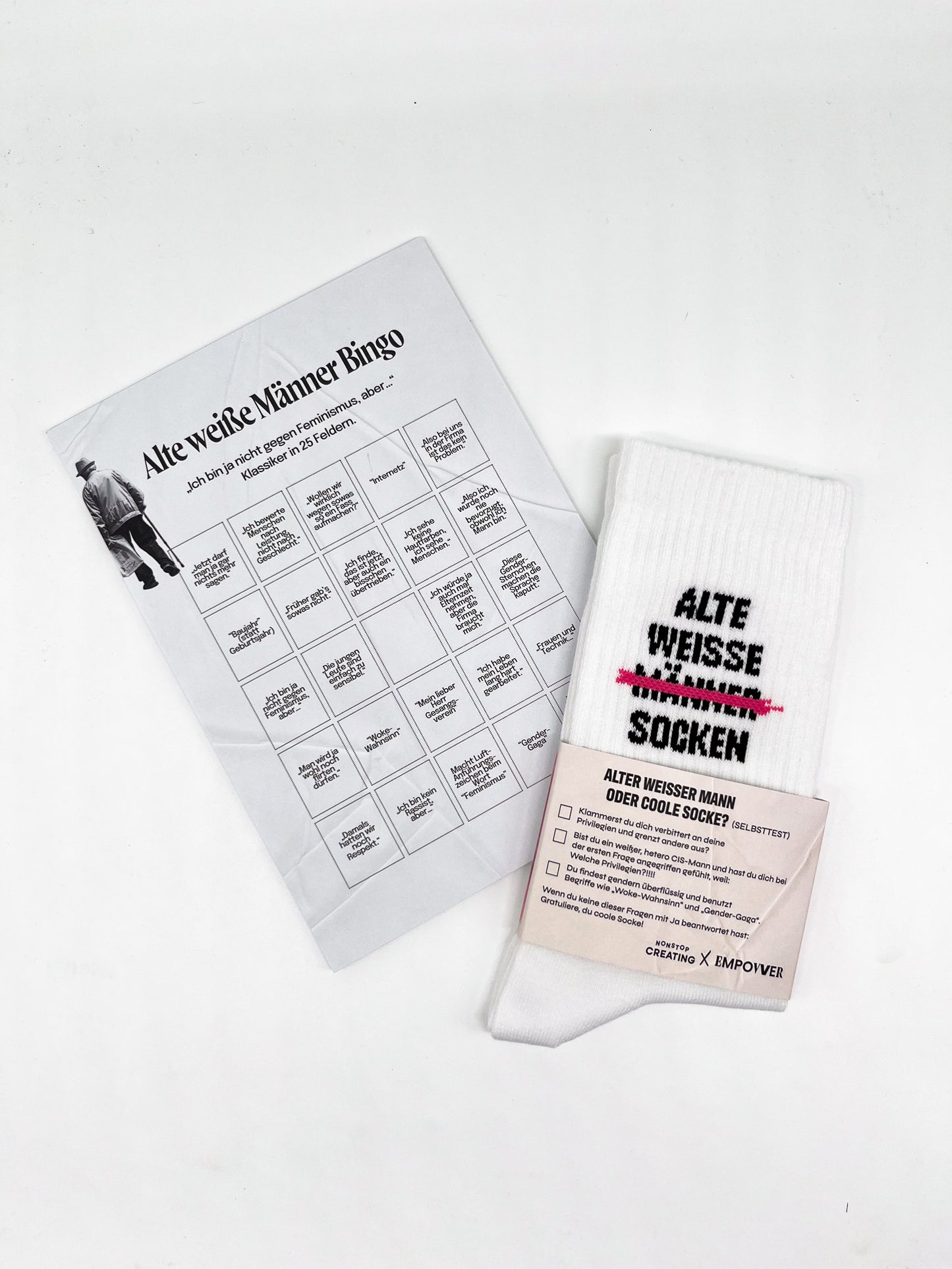 Alte Weiße Männer Survival-Bundle (Socken + Bingo)