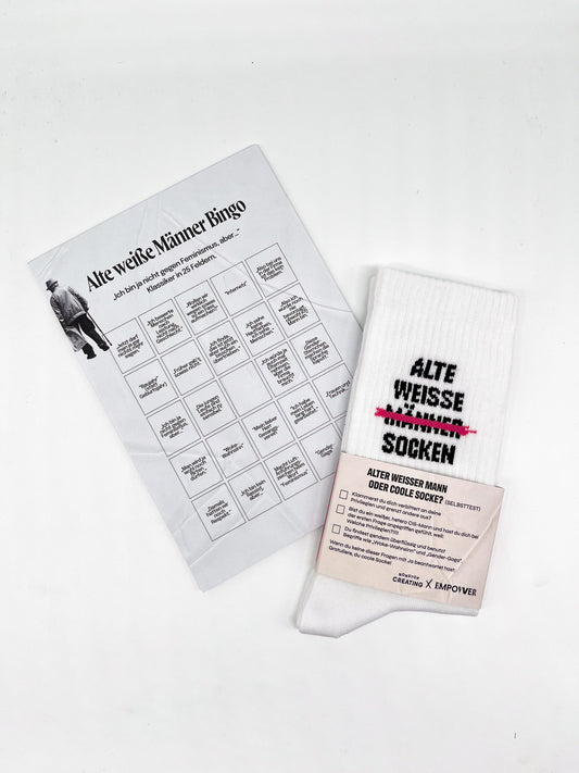 Alte Weiße Männer Survival-Bundle (Socken + Bingo)