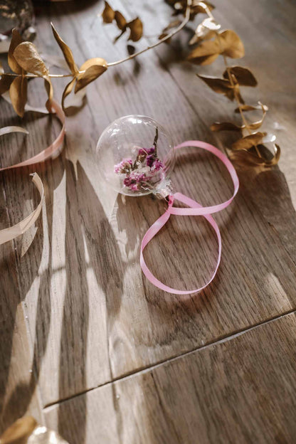 Dried Flower Magic | Glass Christmas Baubles