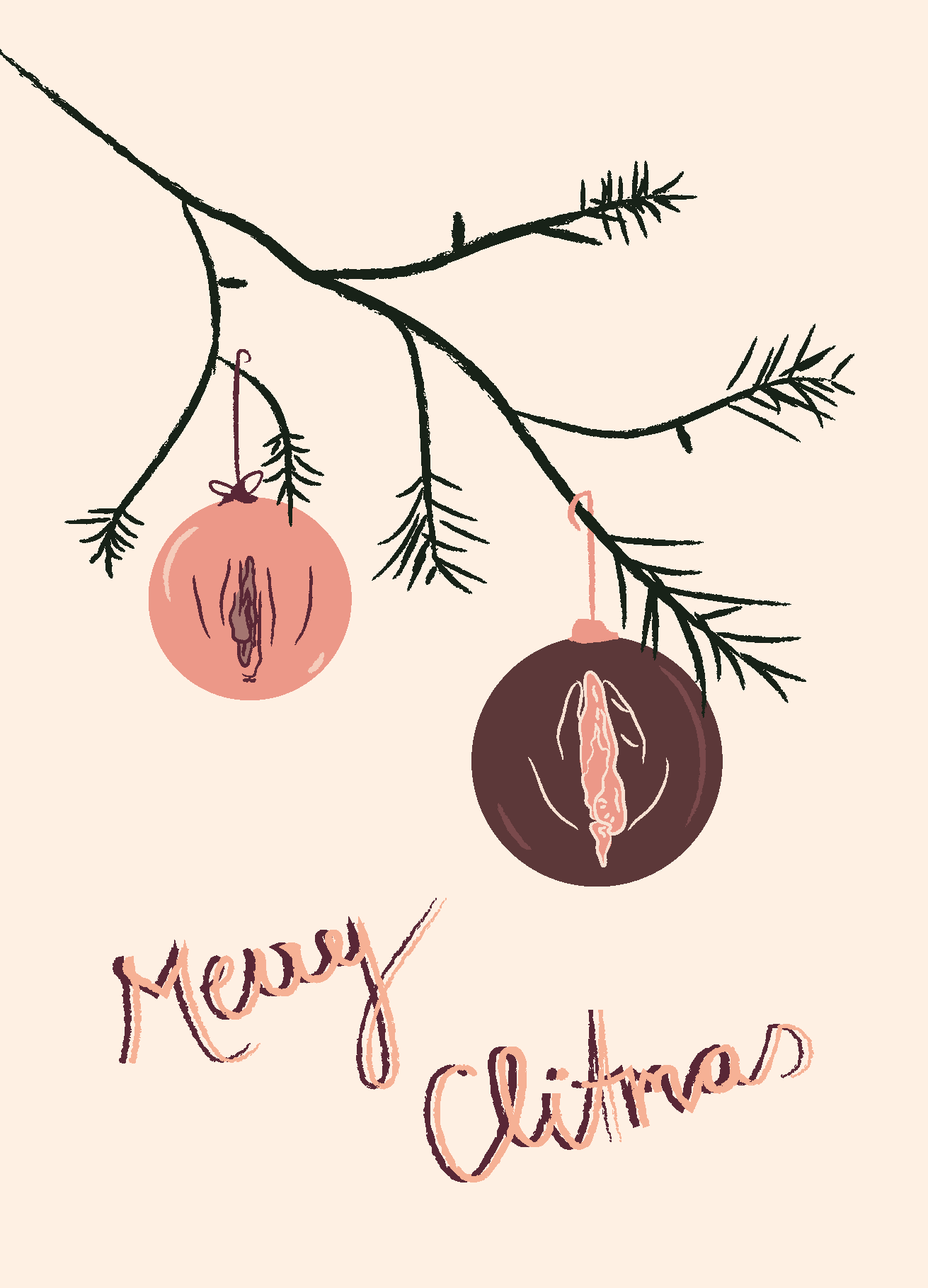 Merry Clitmas | Postkarte