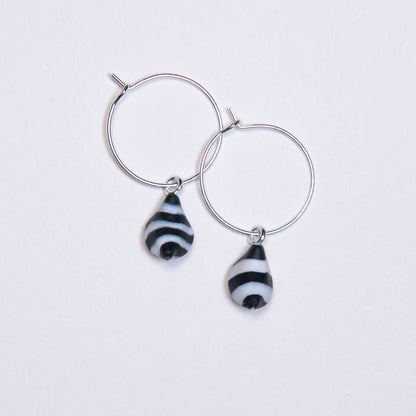 Vulvaa Zebra | Hoop earrings