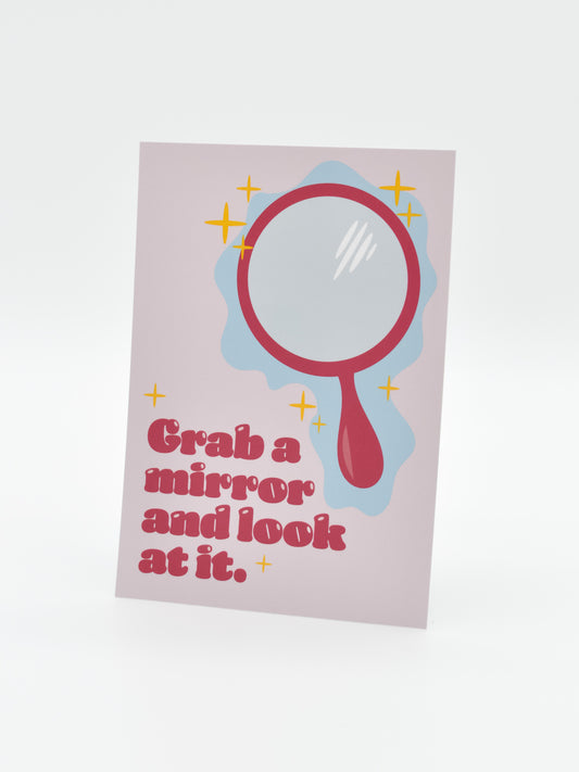 Grab a Mirror | Postkarte - Vulva Shop