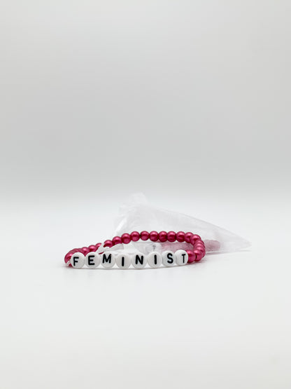 Feminist | Beaded bracelet
